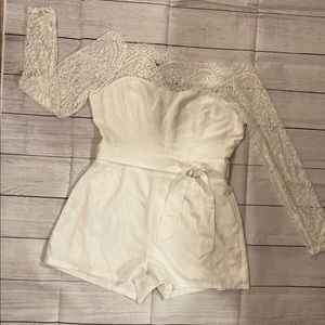 Winter White Romper